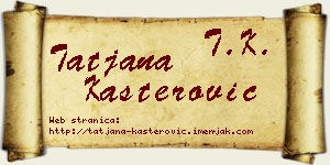 Tatjana Kašterović vizit kartica